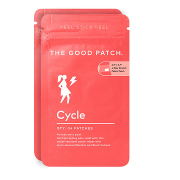 The Good Patch Cycle Period Pain Patch for Cramps, Natural Patch with Menthol, Black Cohosh, Plant Powered Wearable Wellness, Large Sized (8 Total Patches) The Good Patch Au supplements