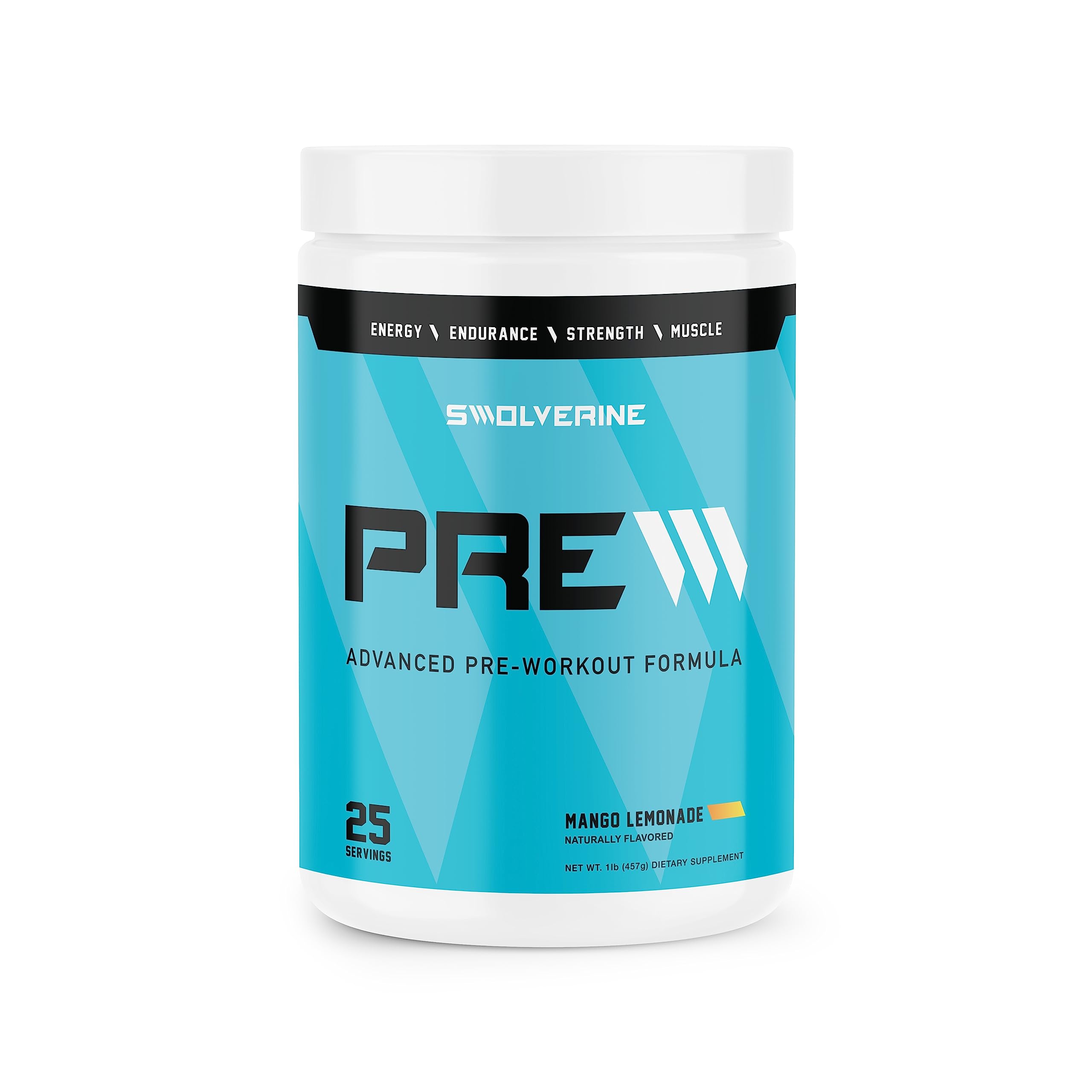 Swolverine PRE-Workout | Citrulline Malate, Carnosyn Beta Alanine, Carnitine, Ginseng Swolverine Au supplements