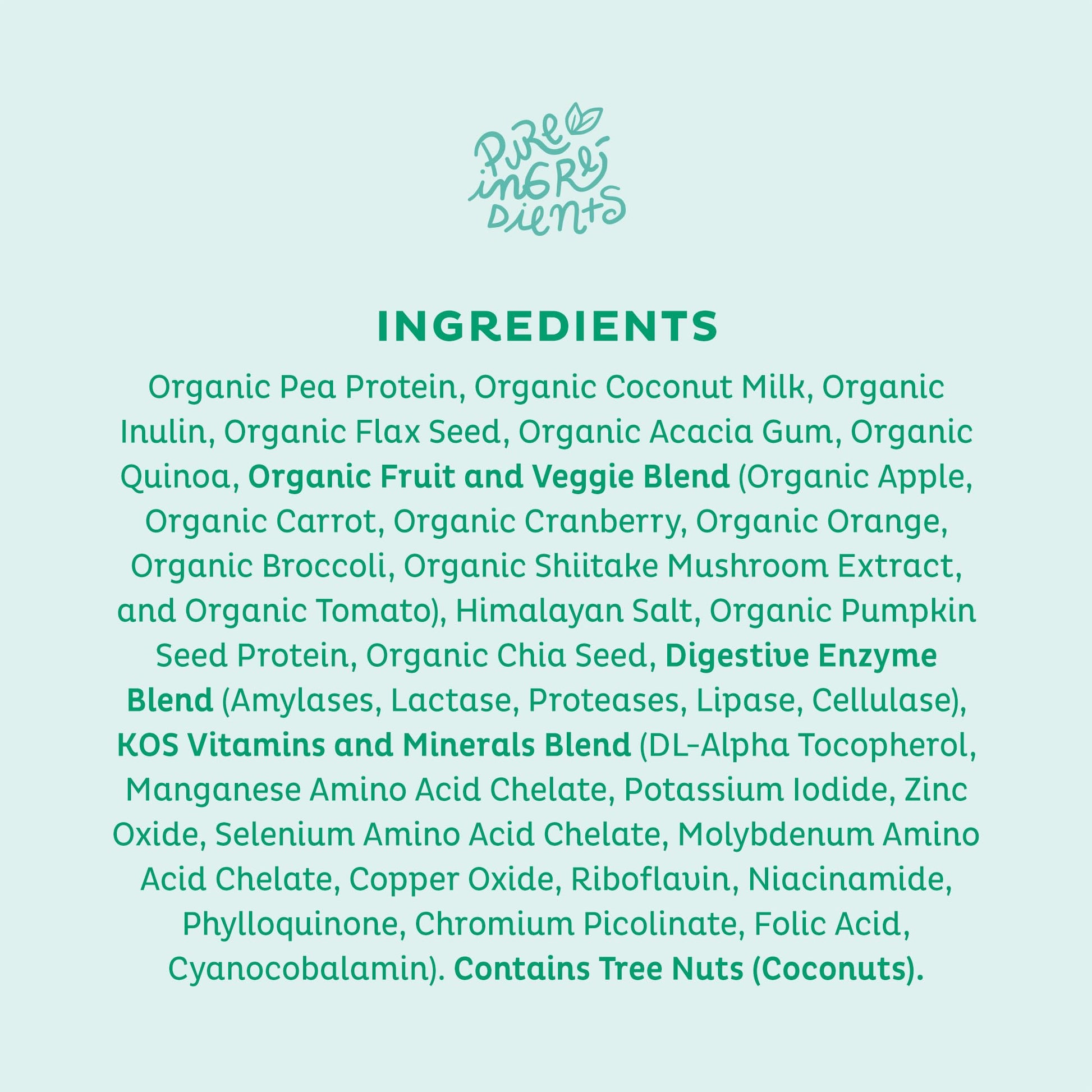 KOS Vegan Protein Powder, Unflavored & Unsweetened - Low Carb Pea Protein Blend KOS Au supplements