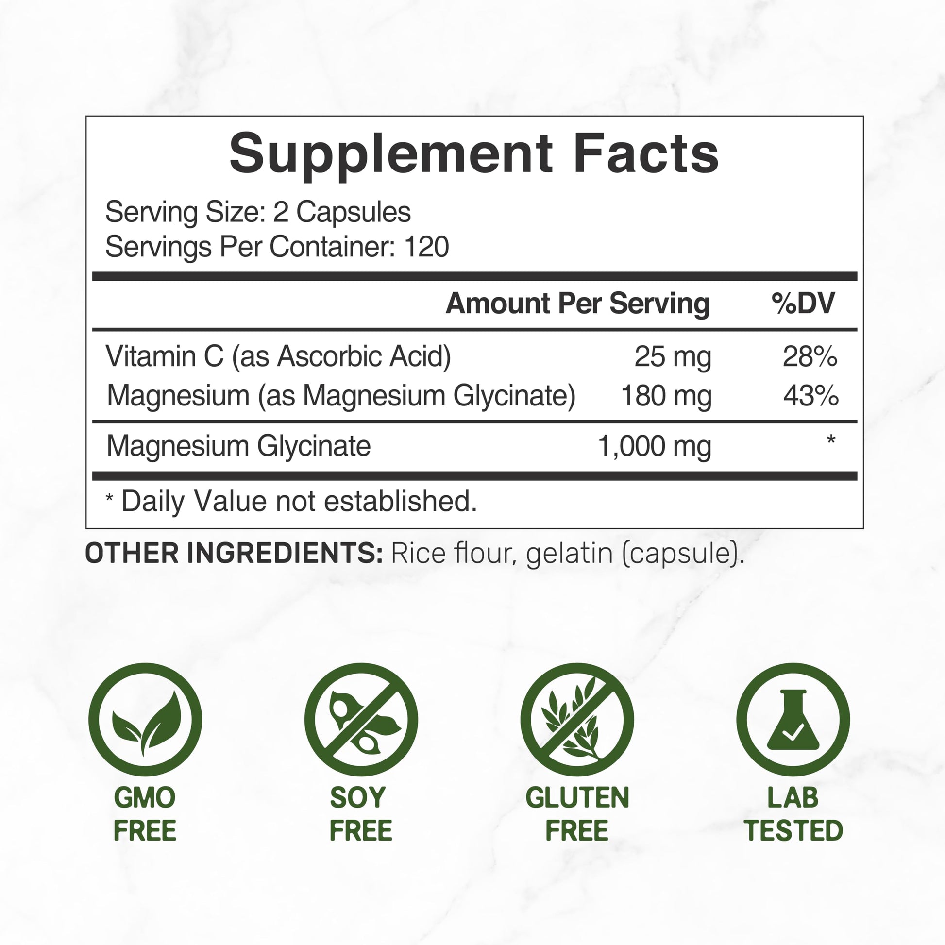 Magnesium Glycinate 500mg Per Capsule (1000mg Per Serving) Plus Vitamin C, 240 Capsules – 100% Chelated for Easy Absorption – Essential Mineral Supplement DEAL SUPPLEMENT Au supplements