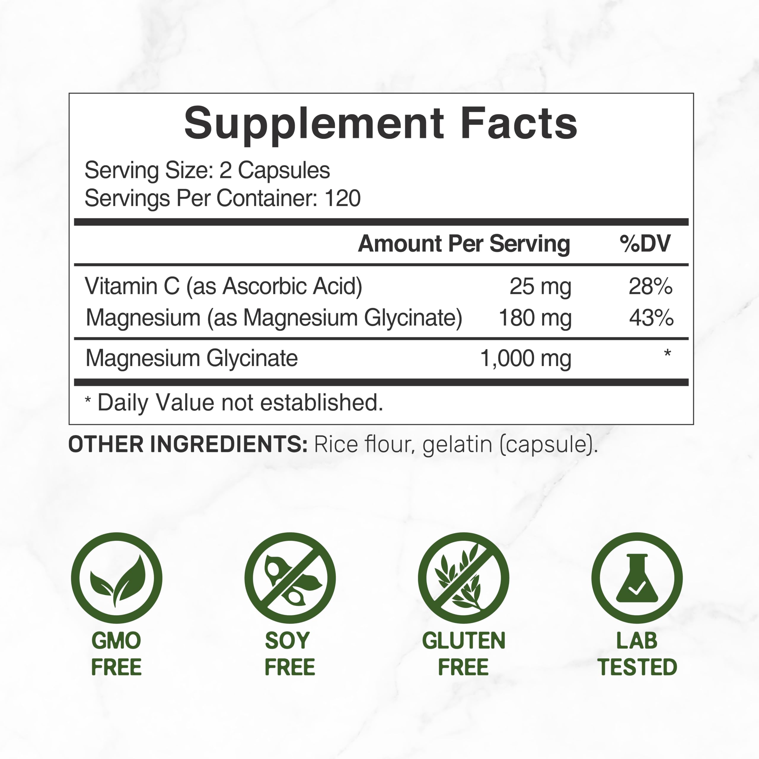 Magnesium Glycinate 500mg Per Capsule (1000mg Per Serving) Plus Vitamin C, 240 Capsules – 100% Chelated for Easy Absorption – Essential Mineral Supplement DEAL SUPPLEMENT Au supplements