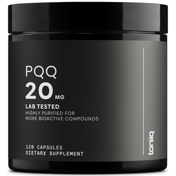 Toniiq 99%+ 20mg Supplement - Ultra High Purity PQQ 20mg Concentrated Formula - PQQ 20 mg 120 Capsules - Pyrroloquinoline Quinone Supplement - 1 Capsule Serving - Vegetarian Capsules Toniiq Au supplements