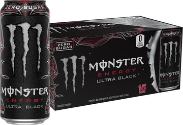 Monster Energy Ultra Black, Sugar Free Energy Drink, 16 Ounce (Pack of 15) Monster Energy Au supplements