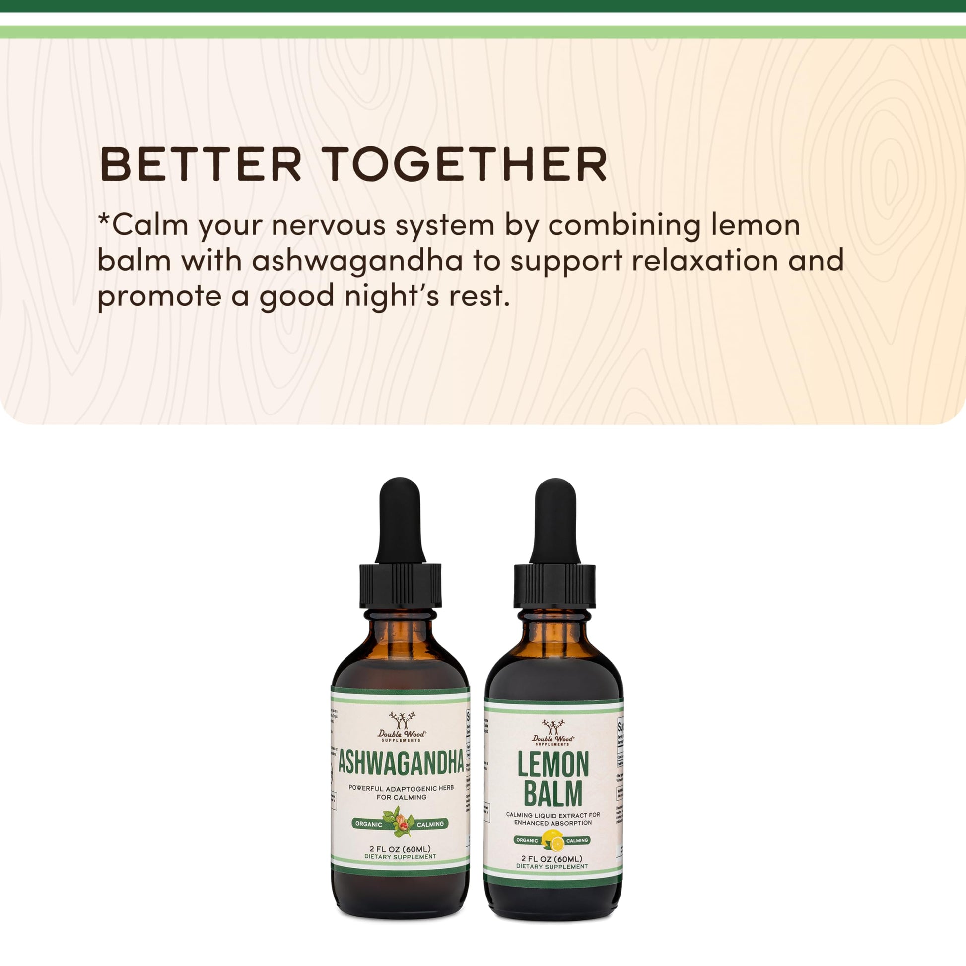 Ashwagandha Organic Drops for Stress Relief (1,200mg, 60 Servings) Ashwagandha Tincture for Adrenal Support and Cortisol Manager (Vegan Safe, Gluten Free, Non-GMO) by Double Wood Double Wood Supplements Au supplements