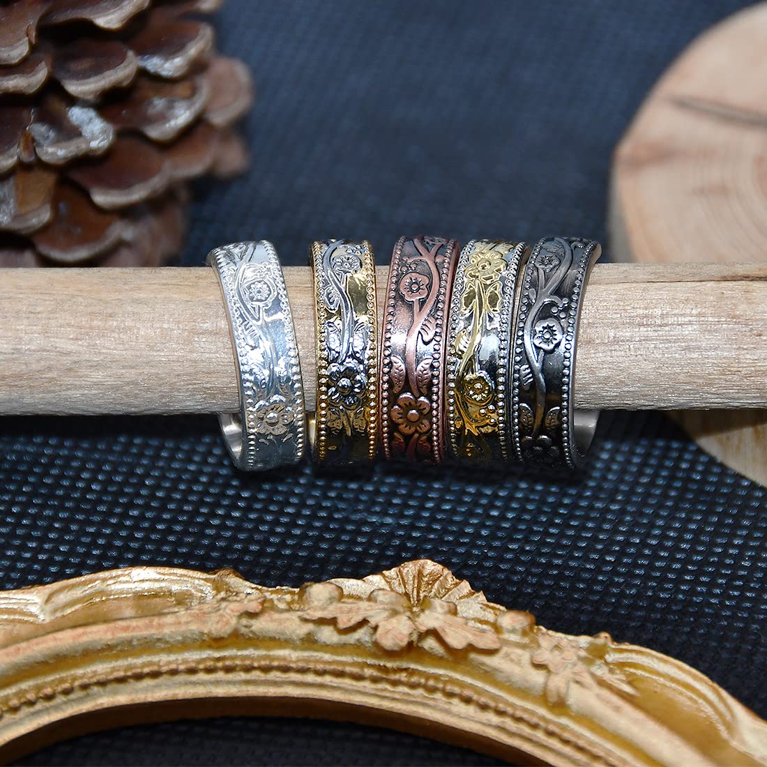 Vicmag Copper Magnetic Ring for Women Men 100% Solid Pure Copper Adjustable with Jewelry Gift Box Vicmag Au supplements