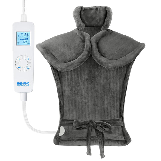 RENPHO Weighted Heating Pad for Back Pain Relief, FSA HSA Eligible, Electric Heat Pads RENPHOAU supplements
