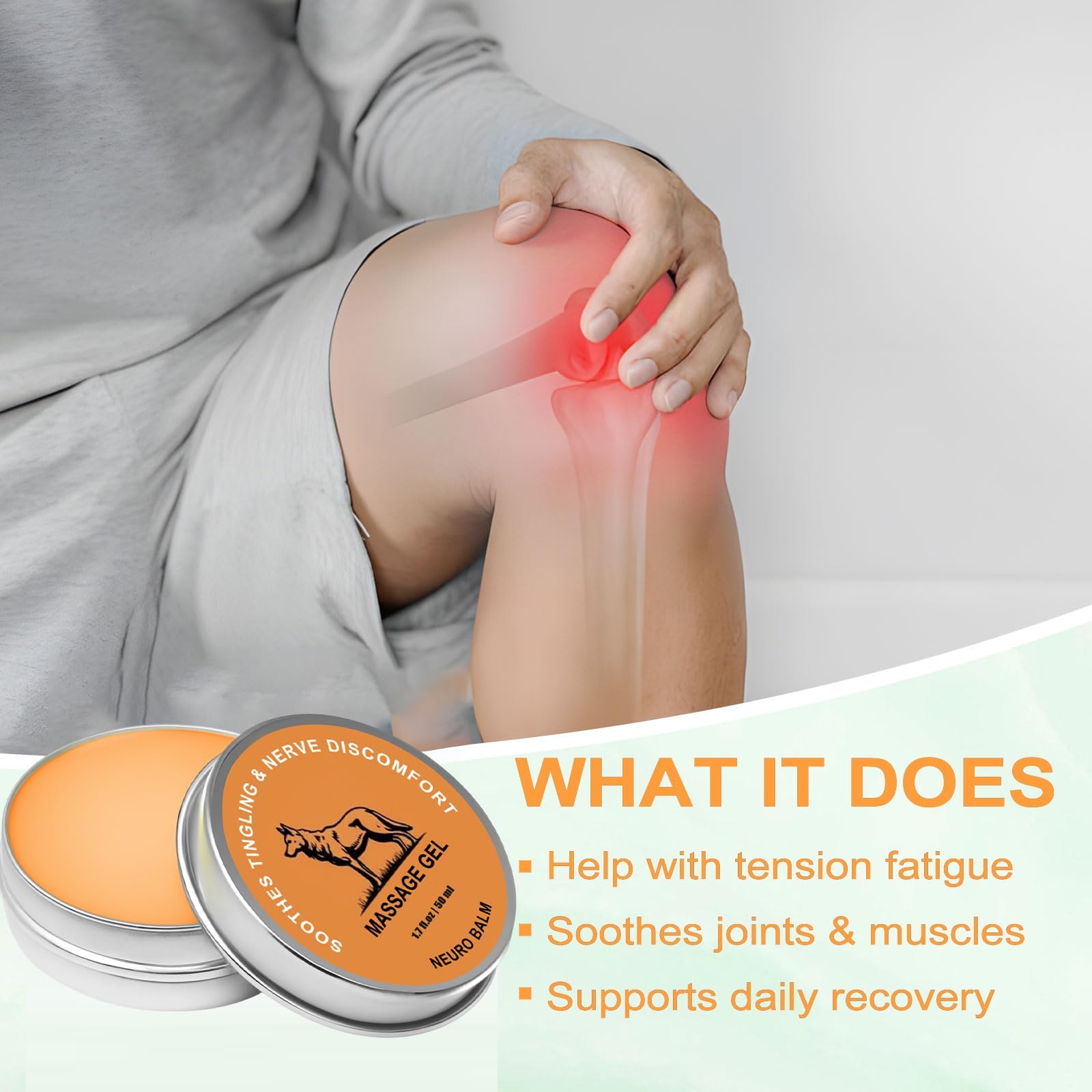 Nerve Relief Balm | Magnesium Neuro Balm for Neuropathy, Natural Joint Care Soothing Massage Cream, Arnica Oil, Camphor Blue, Chamomile Extract 50ml (2) DFTLUUE Au supplements