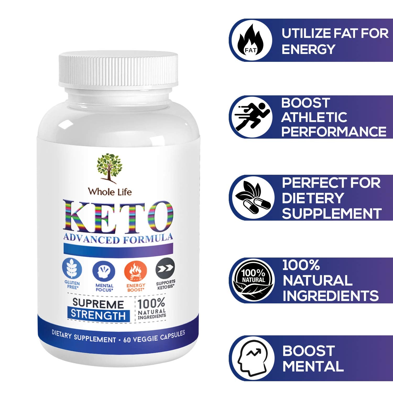 WHOLE LIFE Keto Advanced Formula Diet BHB Pills - Ketogenic All Natural, Support WHOLE LIFE Au supplements