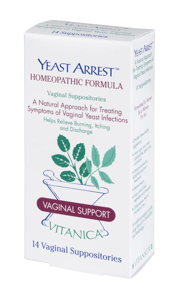 Vitanica Yeast Arrest, Homeopathic Vaginal Suppositories, for Yeast Infection Symptoms Vitanica Au supplements