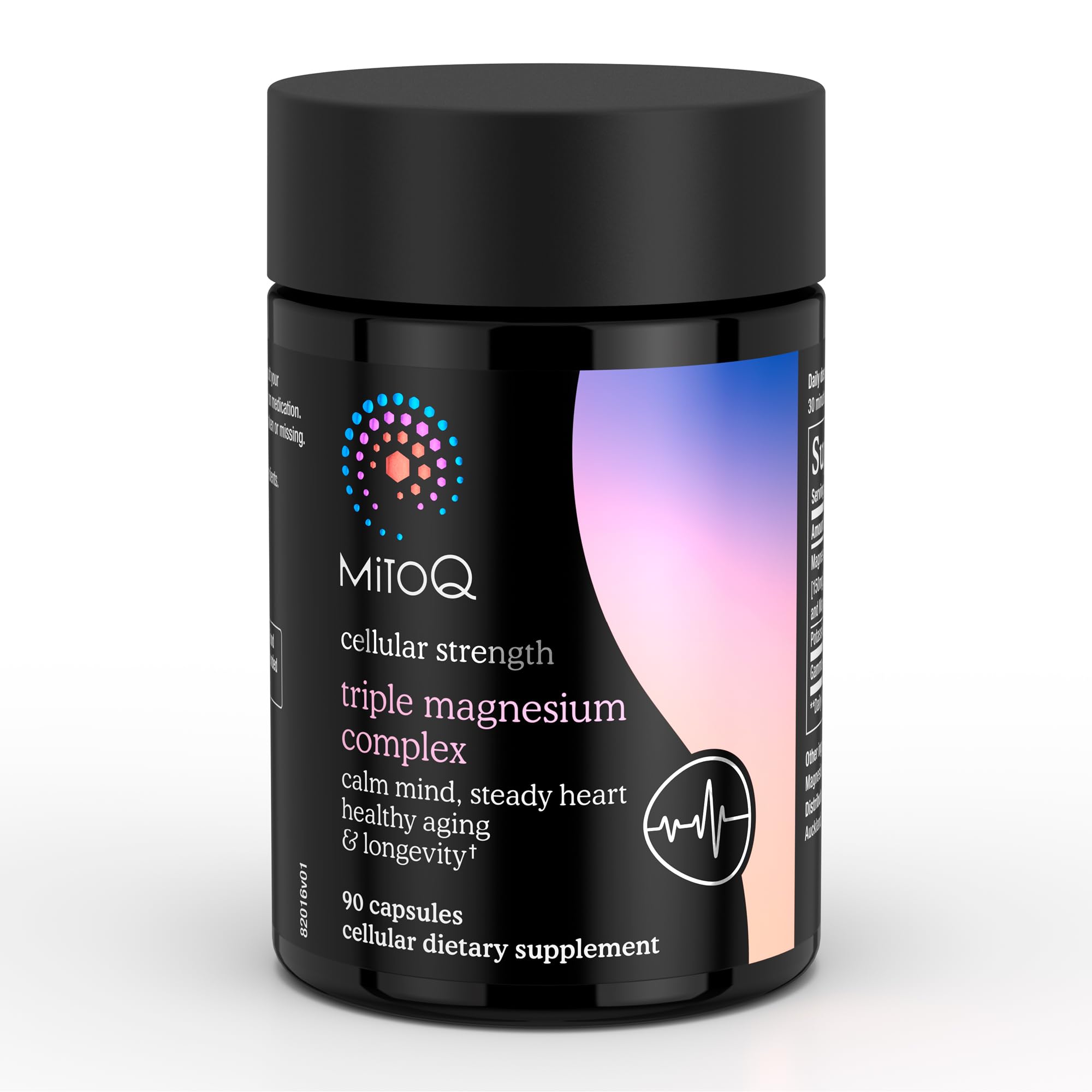 MitoQ Triple Magnesium Complex | Magnesium Glycinate, Taurinate, Oxide with GABA for Heart Health, Stress Management, & Deeper Sleep | High Absorption | 90 Capsules MitoQ Au supplements