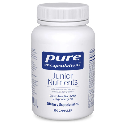 Pure Encapsulations Junior Nutrients - Kids & Teens Multivitamin - Without Iron - with Calcium, Vitamin D3 & Vitamin C - Non-GMO & Vegetarian - 120 Capsules Pure EncapsulationsAU supplements