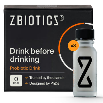 ZBiotics — Feel Better After Drinking, Wake Up Refreshed, Science-Backed, Patented Probiotic for Easier Mornings, Travel-Friendly, 3-Pack of 0.47 Fl Oz Bottles ZBiotics Au supplements