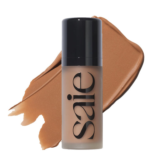 Saie Dew Bronze - Hydrating Liquid Bronzer Stick For a Sun Kissed Glow - Liquid Contour Stick Infused with Nourishing Skin Care Ingredients - Sculpted Face Makeup Essential - Sand (0.4 oz) SaieAu supplements