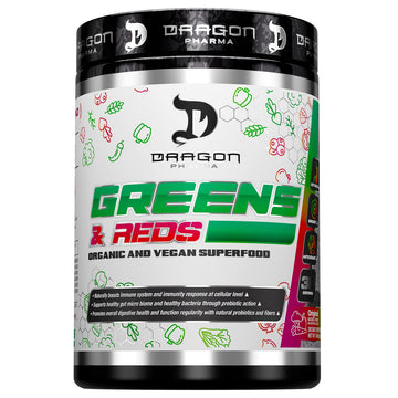 DRAGON PHARMA Greens and Reds, Over 23 Nutritious Superfoods, Reds and Vegetables, Optimal Health and Wellness (30 Servings, Original) DRAGON PHARMA Au supplements