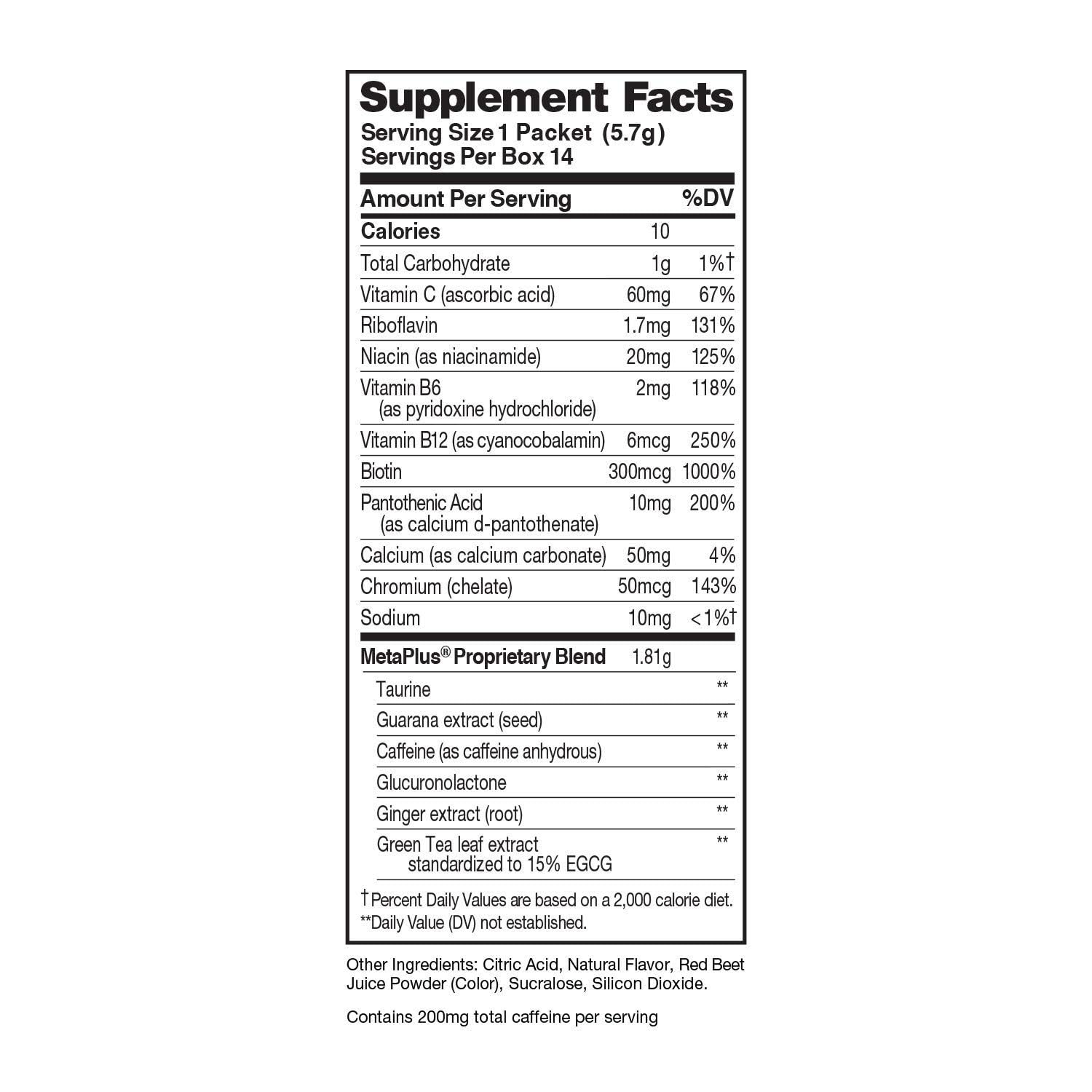 CELSIUS Dragonfruit Lime On-the-Go Powder Stick Packs, Zero Sugar 14 Count(Pack of 1) CELSIUS Au supplements