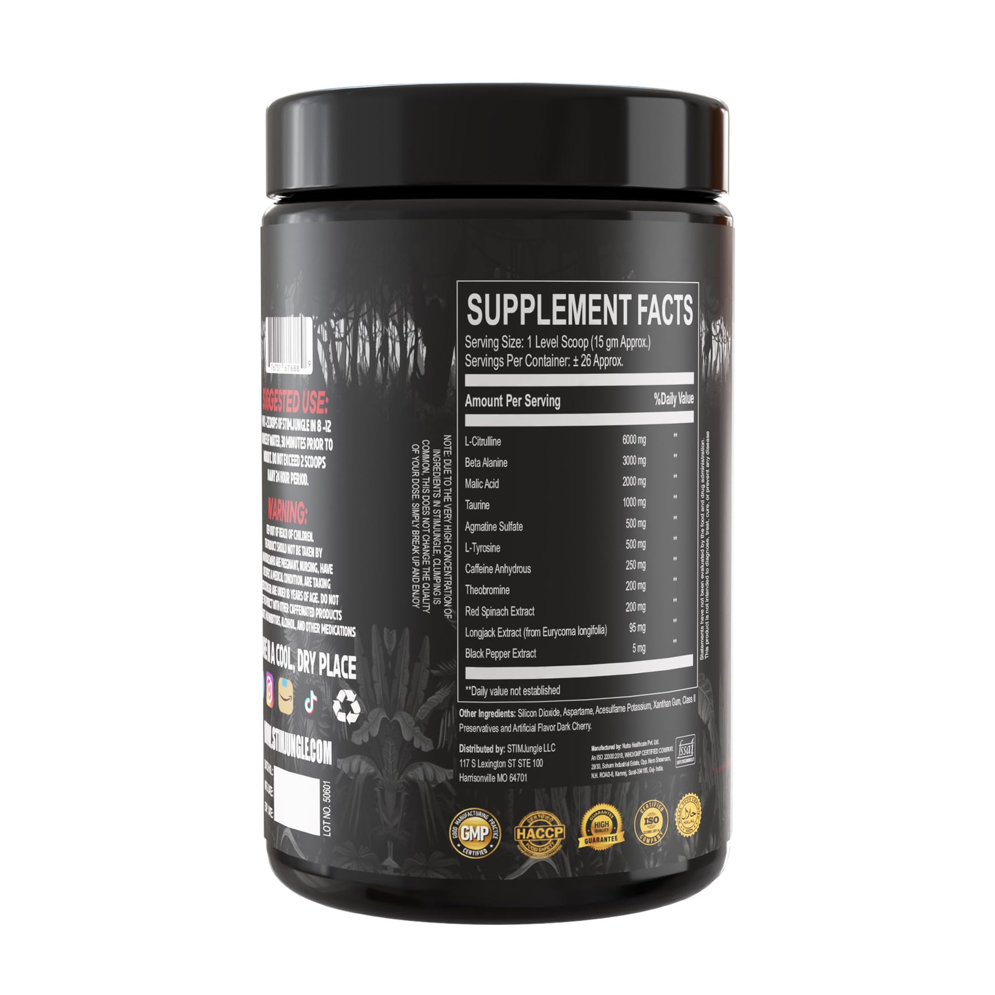 STIMJungle Essential Preworkout •Insane Energy •6G L-Citrulline •3G Beta Alanine STIMJungle Au supplements