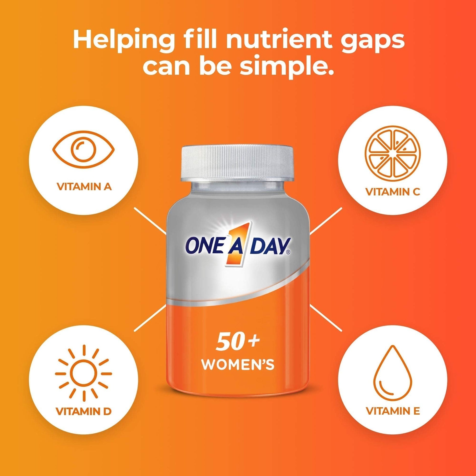 One A Day Women’s 50+ Multivitamins Tablet, Multivitamin for Women with Vitamin A, C, D ONE A DAY Au supplements