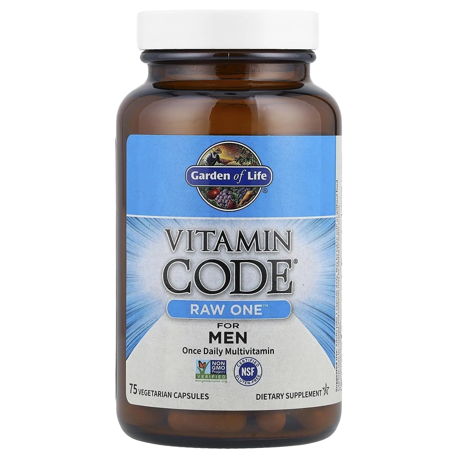 Garden of Life Vitamin Code Raw One for Men, Once Daily Multivitamin, 75 Capsules, One a Day Mens Vitamins Plus Fruit, Veggies & Probiotics for Mens Health Garden of Life Au supplements