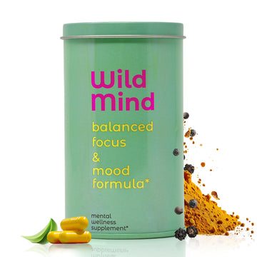 Wild Mind Mental Clarity Balanced Focus & Mood Support Supplement for Mental Wellness– 4-Ingredient Nootropic Brain Support for Calm & Energy – Vegan, 90 Capsules, 30-Day Supply Wild Mind Au supplements