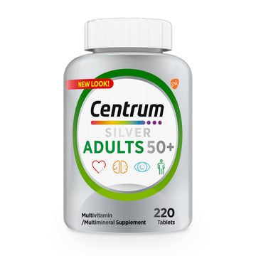 Centrum Silver Multivitamin for Adults 50 Plus, Multivitamin/Multimineral Supplement, Vitamin D3, B Vitamins, Gluten Free, Non-GMO Ingredients, Supports Memory and Cognition Centrum Au supplements