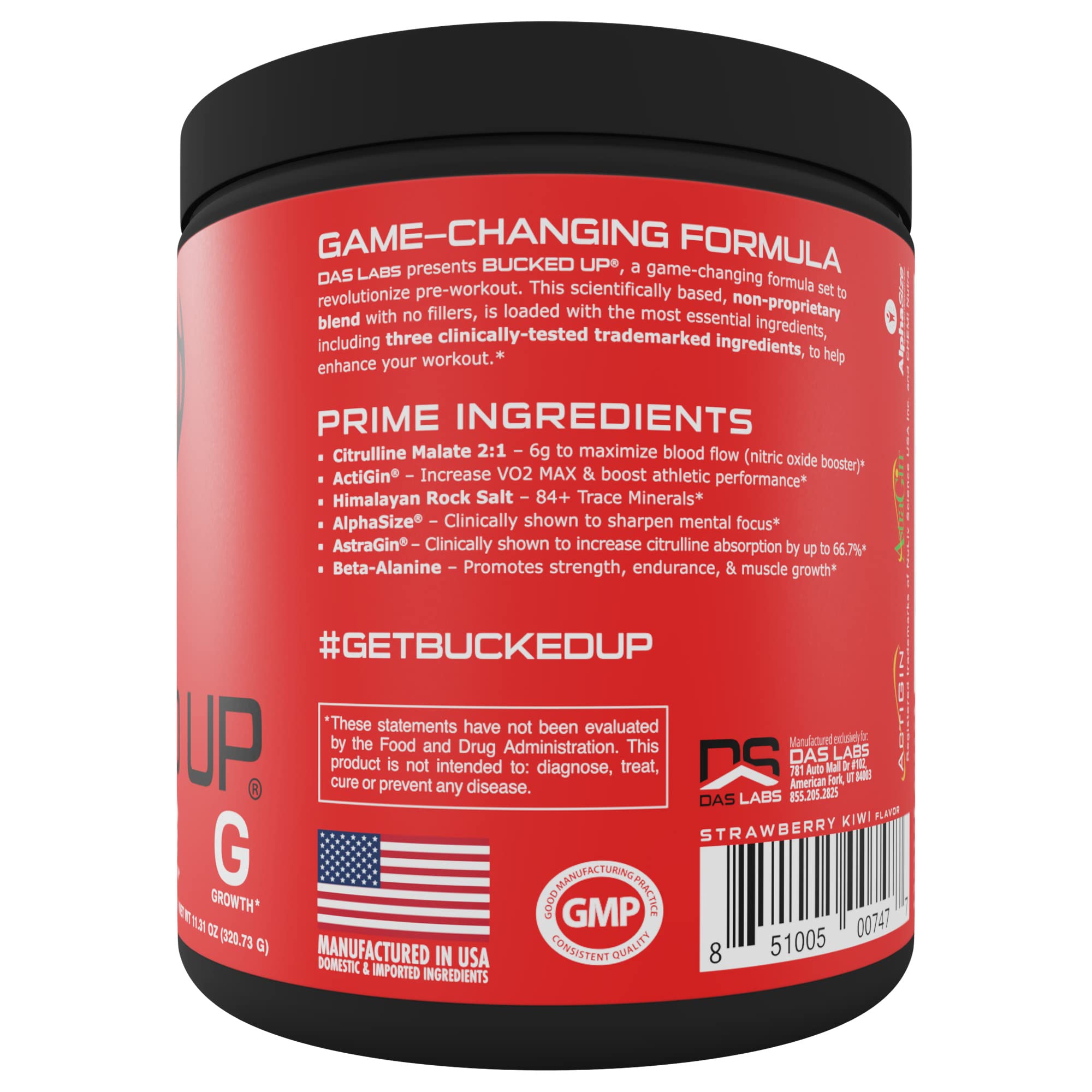 Bucked Up Pre Workout - Best Tasting - 6 Grams Citrulline, 2 Grams Beta Alanine Non Bucked Up Au supplements