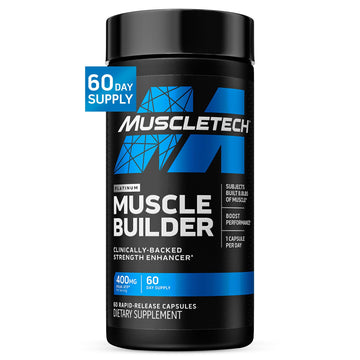 Muscletech Nitric Oxide Supplements for Men & Women, Muscle Builder (60 Capsules) - Nitric Oxide Booster Supplement Supports Muscle Gain & Performance - 400mg Peak ATP for Enhanced Strength MuscleTech Au supplements