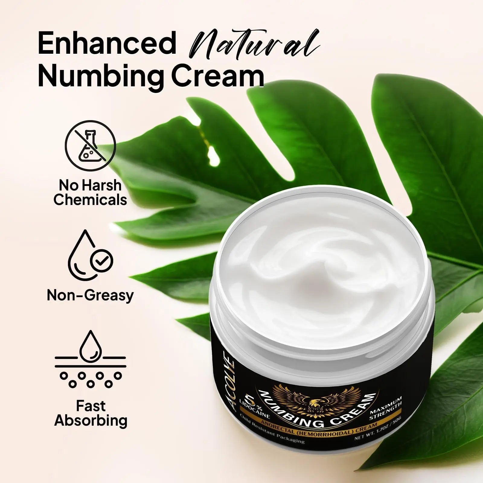 Acolye Numbing Cream Extra Strength: 5% Lidocaine Local Anesthetic- Long Lasting Extra Relief with Menthol Arnica and Emu Oil - Hemorrhoid Cream Acolye Au supplements