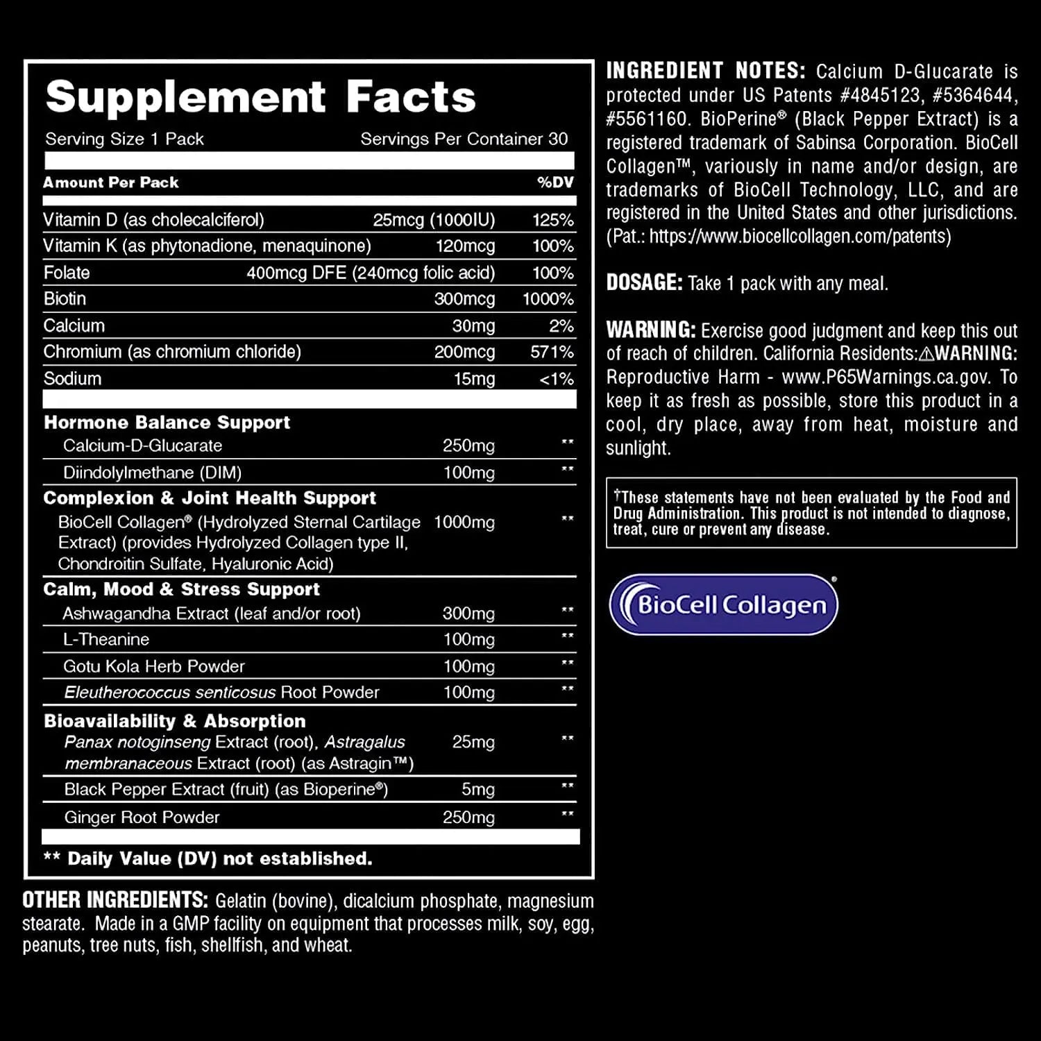 Animal Power Balance – Women's Alpha F Comprehensive Formula – Supports Hormonal Balance, Complexion, Hair, Nails, Mood and Stress, Intestinal Health, & Bone and Joint Health – 30 Packs Animal Au supplements