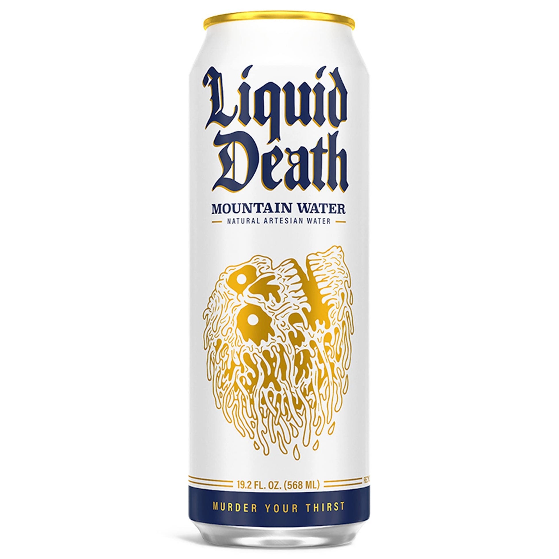 Liquid Death Still Mountain Water, 19.2 oz King Size Cans (8-Pack) Liquid Death Au supplements