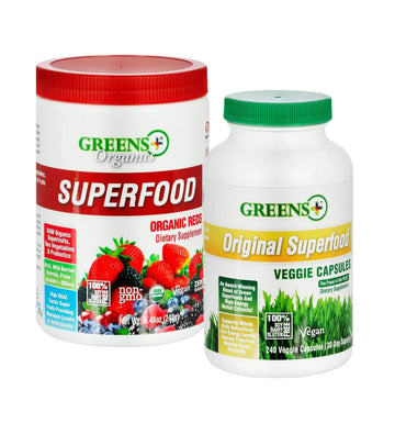 Greens+ Organic Reds Superfood Powder Organic Super Veggie Capsules Greens+ Au supplements