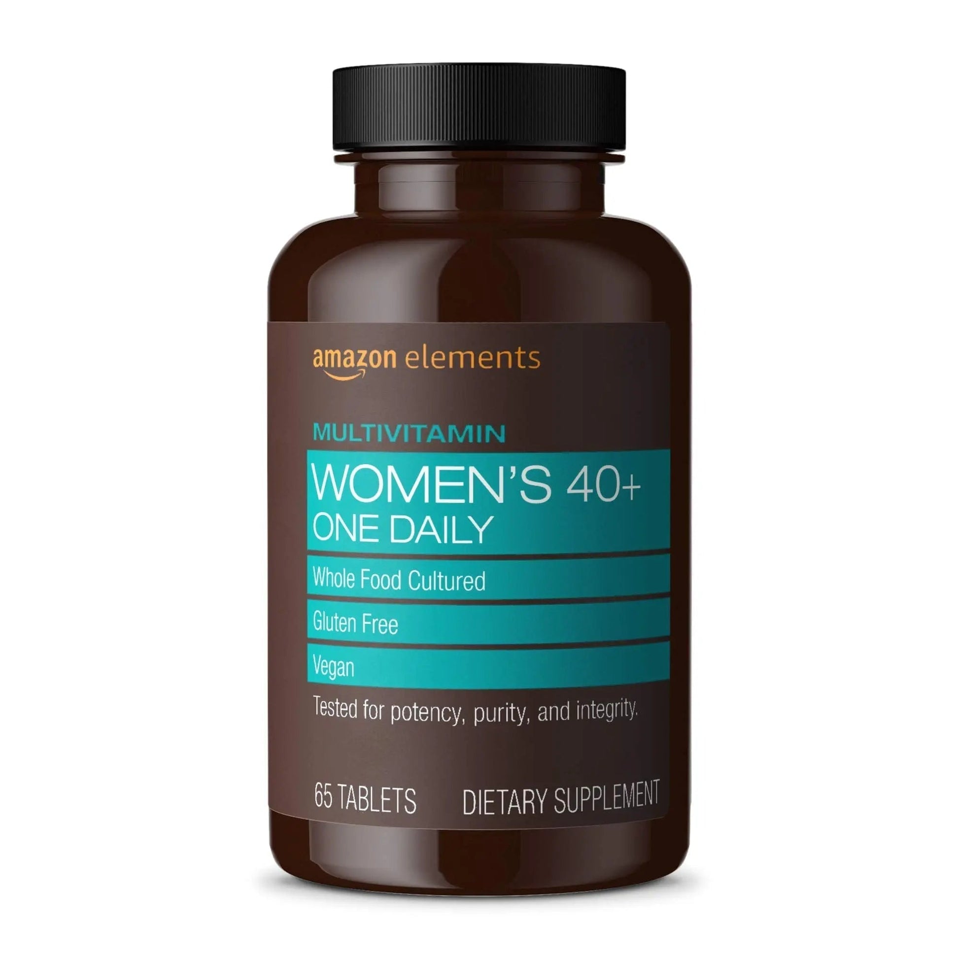 Amazon Elements Women‚ 40+ One Daily Multivitamin, 66% Whole Food Cultured, Vegan, 65 Tablets, 2 month supply Amazon Elements Au supplements
