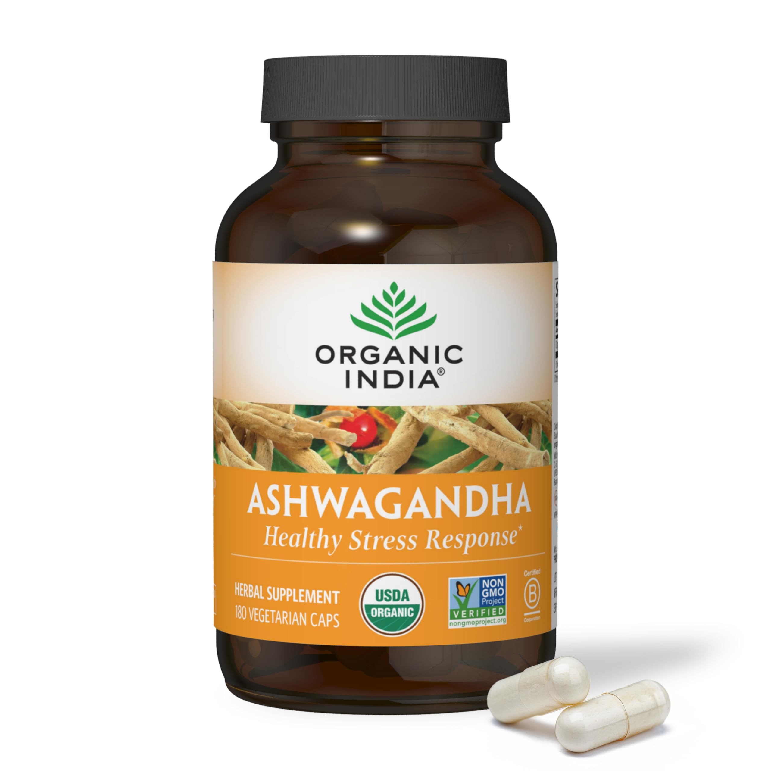 Organic India Ashwagandha Herbal Supplement - Stress Response Support, Vegan, Gluten Organic India Au supplements
