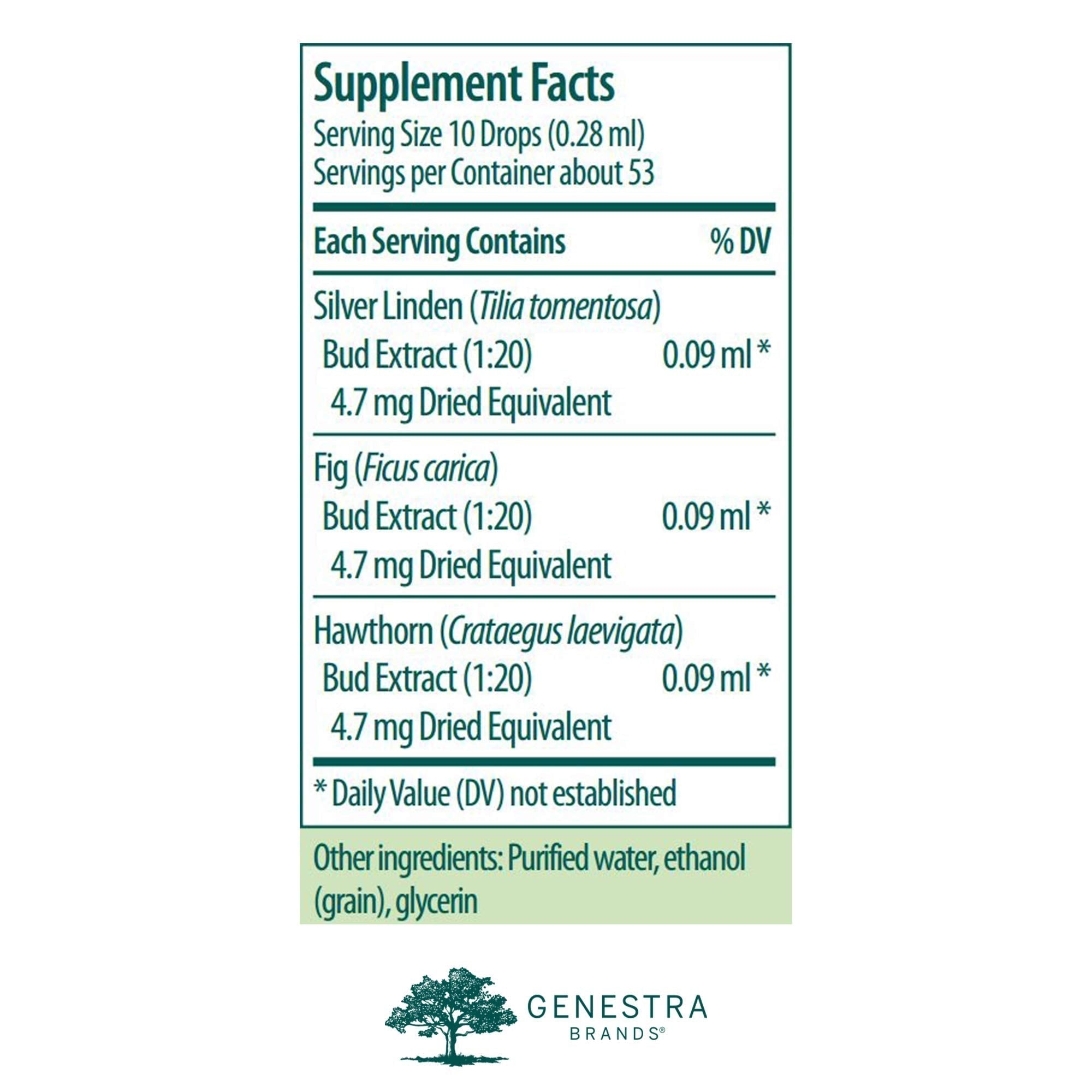 Genestra Brands Calm-gen | Silver Linden, Fig, and Hawthorn Herbal Supplement | 0.5 fl. oz. Genestra Brands Au supplements