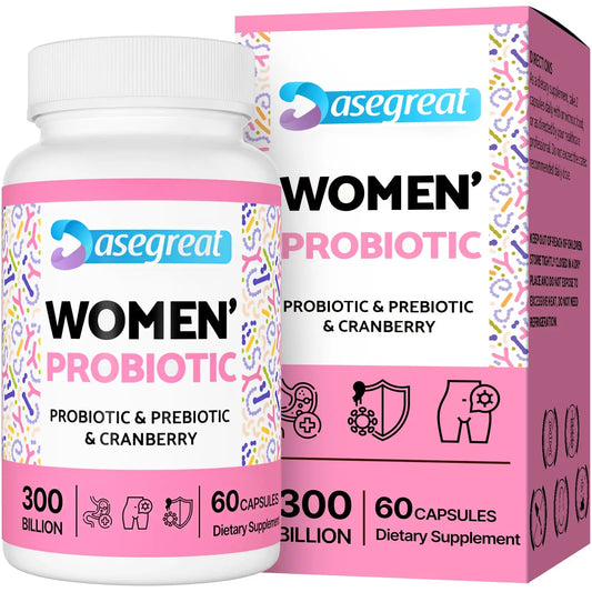 300 Billion CFUs Probiotics for Women,12 Strains Probiotics with Prebiotic Cranberry HeafetineAU supplements