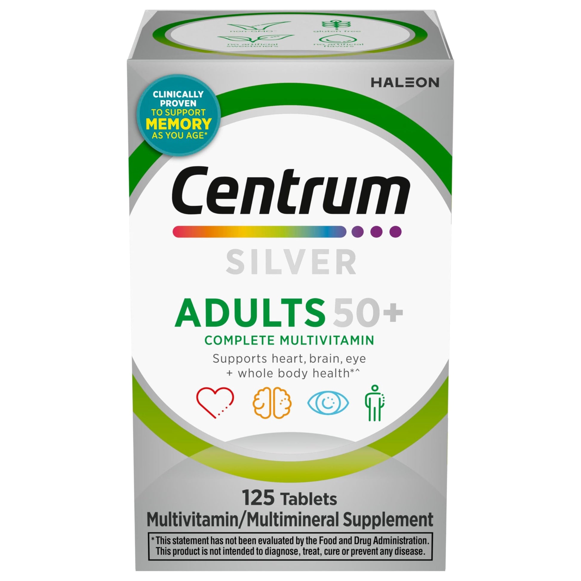 Centrum Silver Multivitamin for Adults 50 Plus, Multivitamin/Multimineral Supplement, Vitamin D3, B-Vitamins, Gluten Free Centrum Au supplements