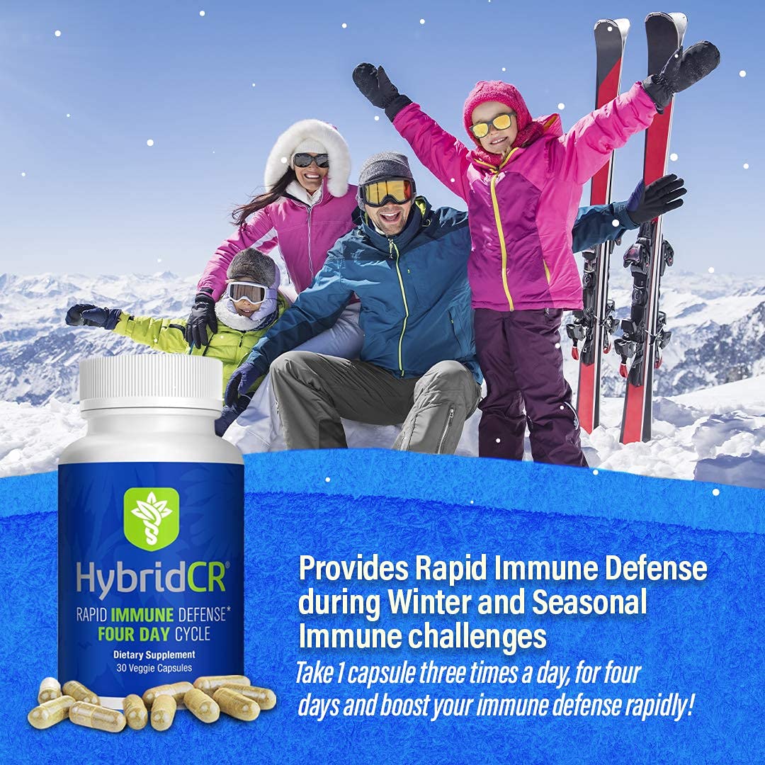 HybridCR Rapid Immunity Supplement | Zinc, Echinacea, Andrographis, Ginseng, Selenium, Gluten-Free & Non-GMO | 5-in-1 Immune Support Supplement | Pharmacist Formulated 1 Month Supply (30 Veggie Caps) Hybrid Remedies Au supplements