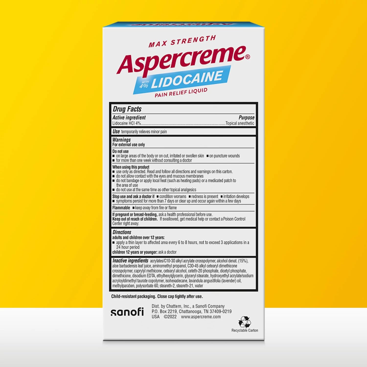 Aspercreme Essential Oils Lidocaine Pain Relief with No-Mess Roll-On Applicator, Max-Strength Lidocaine Numbs Away Nerve Pain, Moisturizing Aloe Hydrates Skin, Lavender, 2.5 Oz., 2pk Aspercreme Au supplements