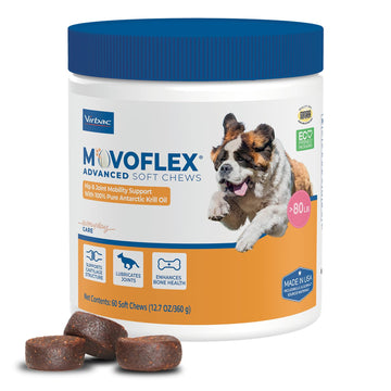 MOVOFLEX Advanced Soft Chews Hip Joint Support Supplement for Large Dogs 60 Count by Virbac MOVOFLEX Au supplements