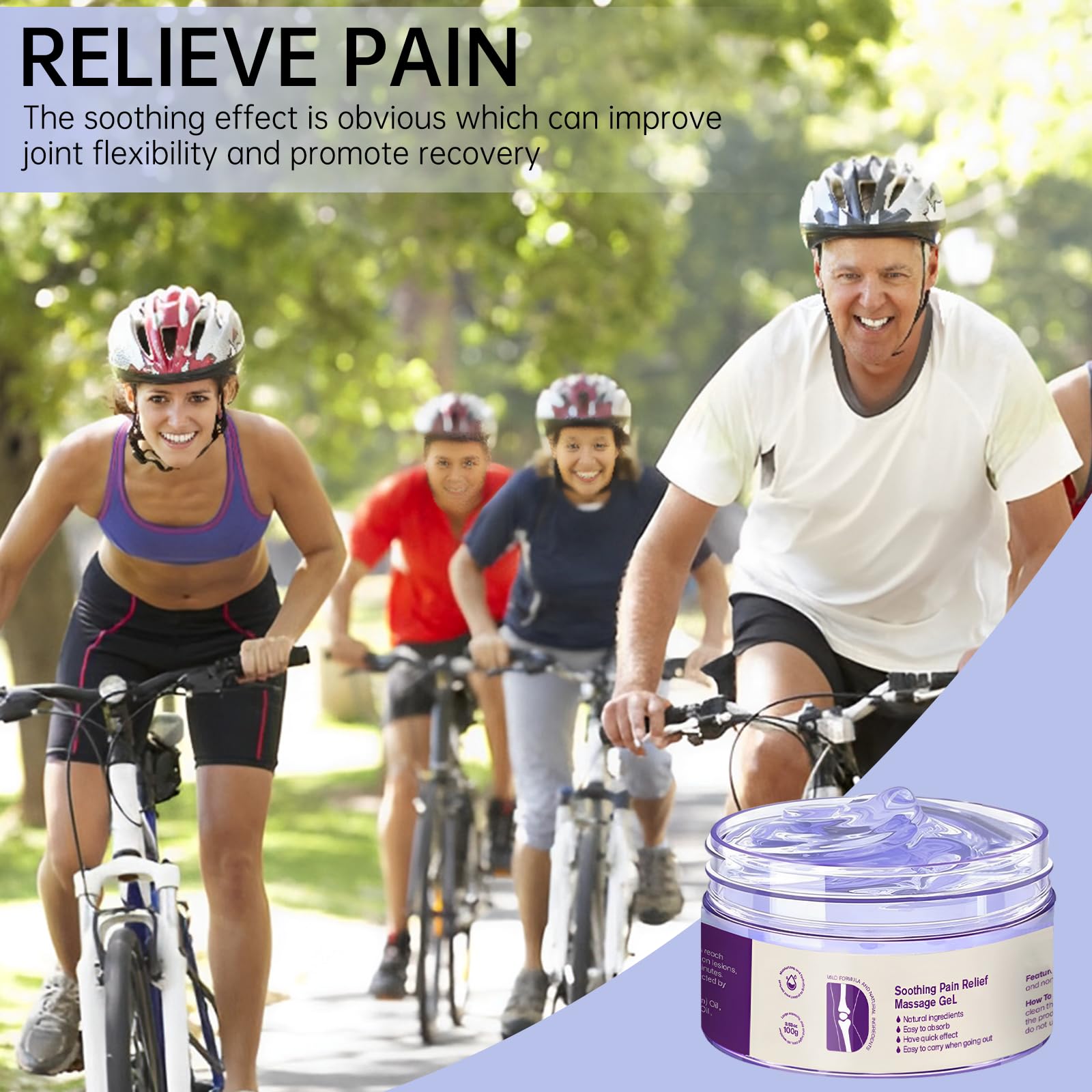 2PCS Kresin Joint Pain Gel Purple Gel,Soothing Pain Relief MassageGel,Purple Joint Repair Cream,Effective Soothesfor Back, Neck, Hands, and Feet MEIEGOU Au supplements