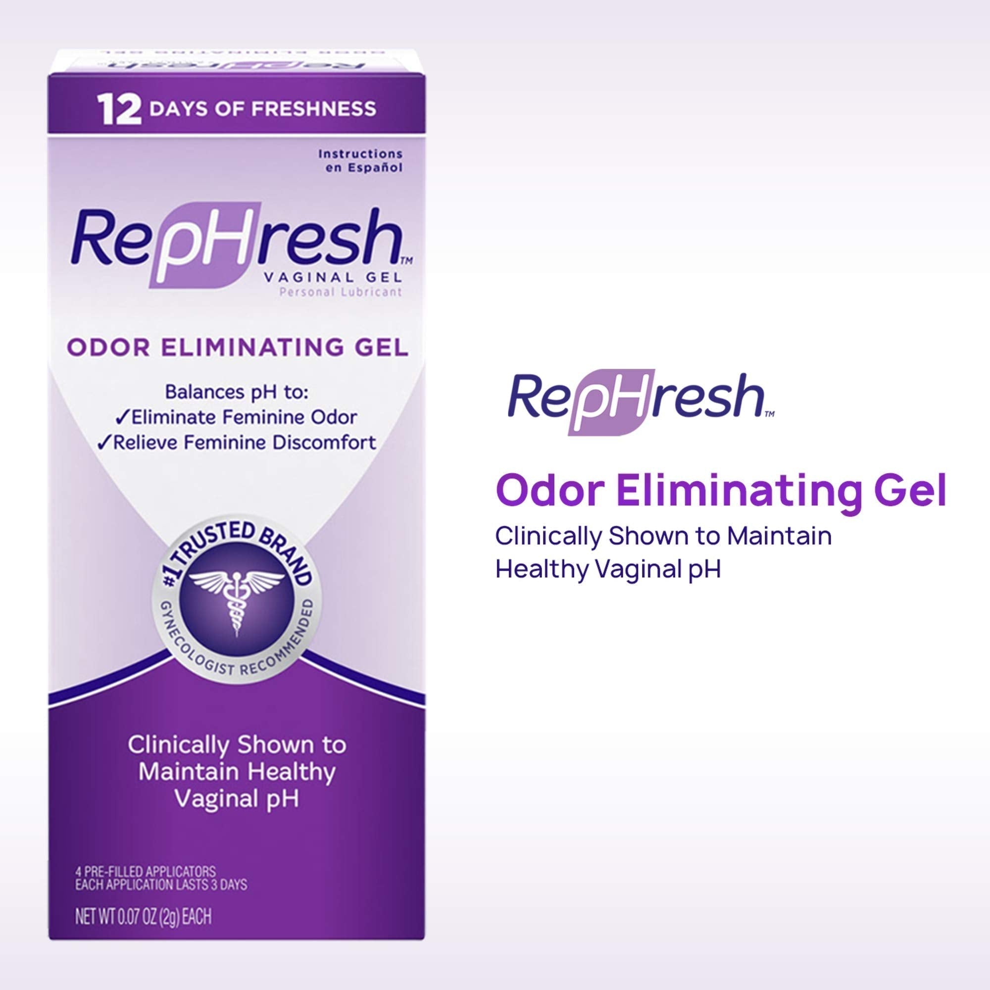 RepHresh Odor Eliminating Vaginal Gel, 4ct (0.07oz) RepHresh Au supplements