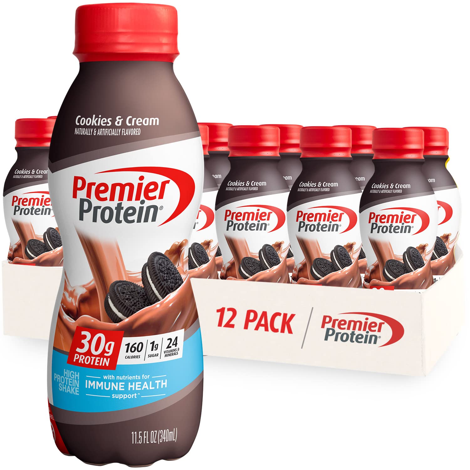 Premier Protein Shake, Cookies & Cream, 30g Protein, 1g Sugar, 24 Vitamins & Minerals Premier Protein Au supplements