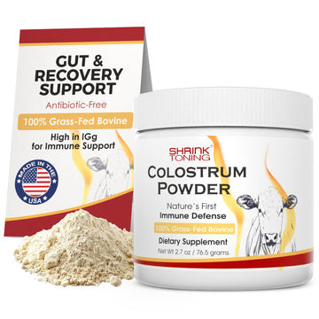 Shrink Colostrum Powder 2.7 oz – Natural Bovine Colostrum Supplement for Overall Health shrink Au supplements