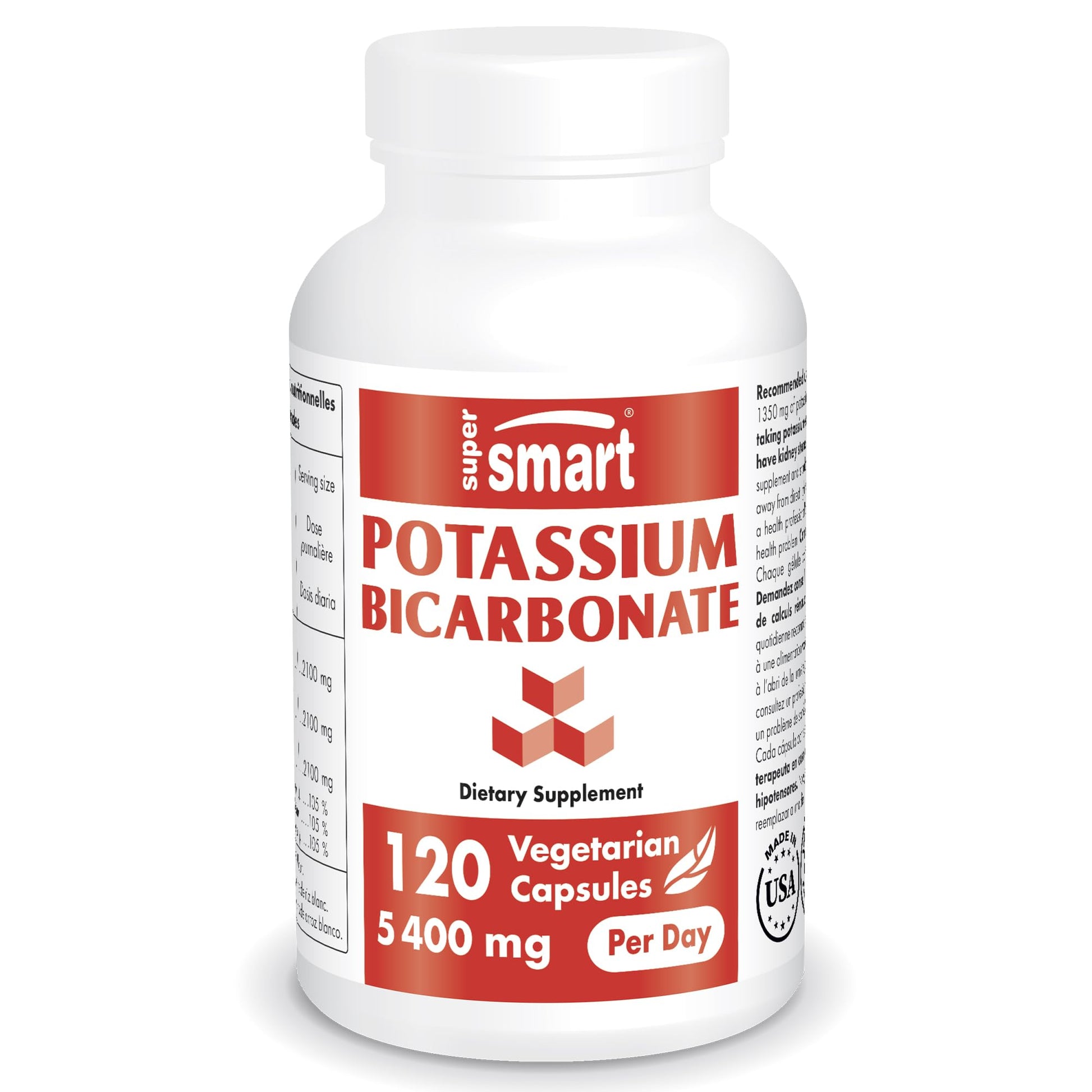 Supersmart - Potassium Bicarbonate 5400mg per Day (High Dose) - Electrolyte Mineral Supersmart Au supplements