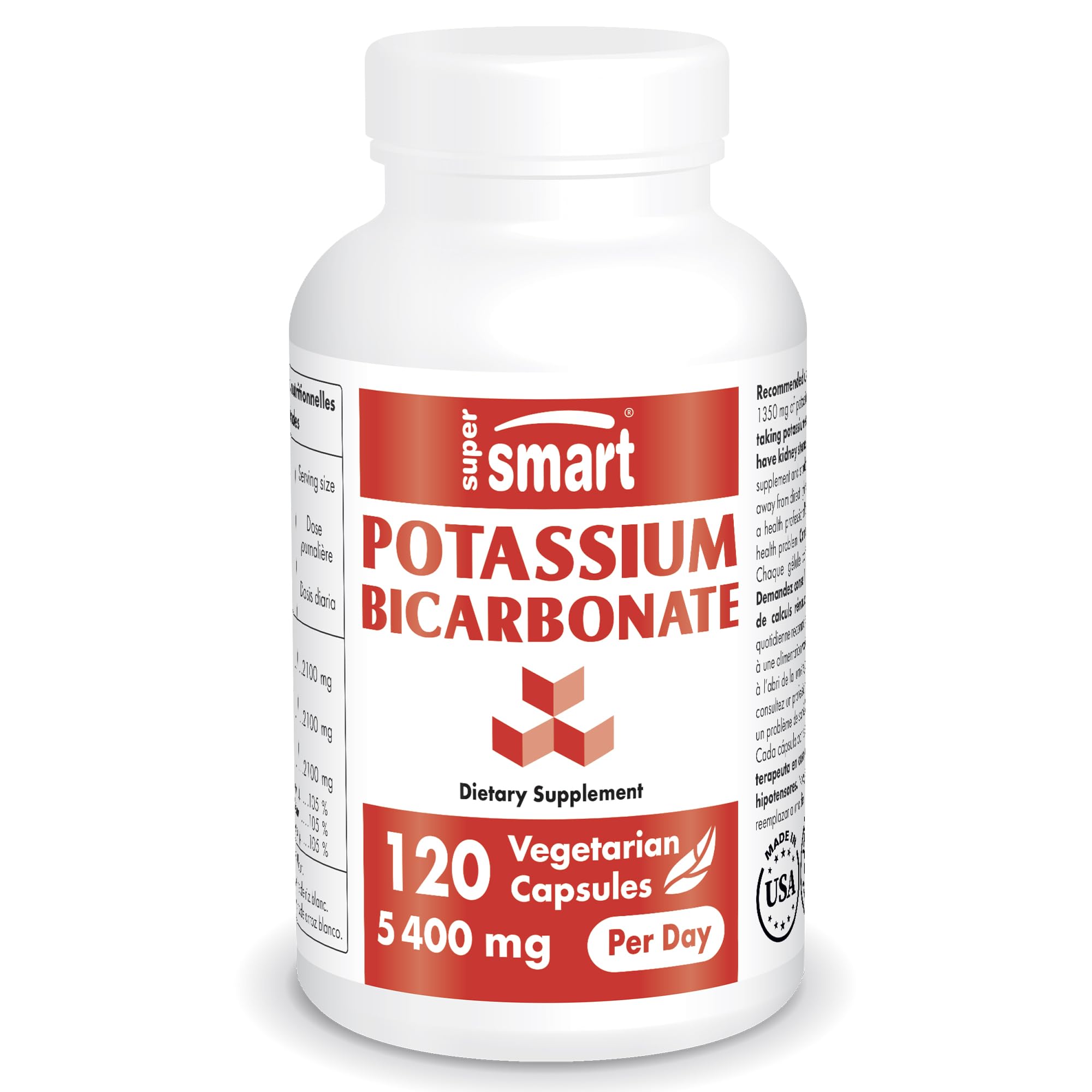 Supersmart - Potassium Bicarbonate 5400mg per Day (High Dose) - Electrolyte Mineral Supersmart Au supplements