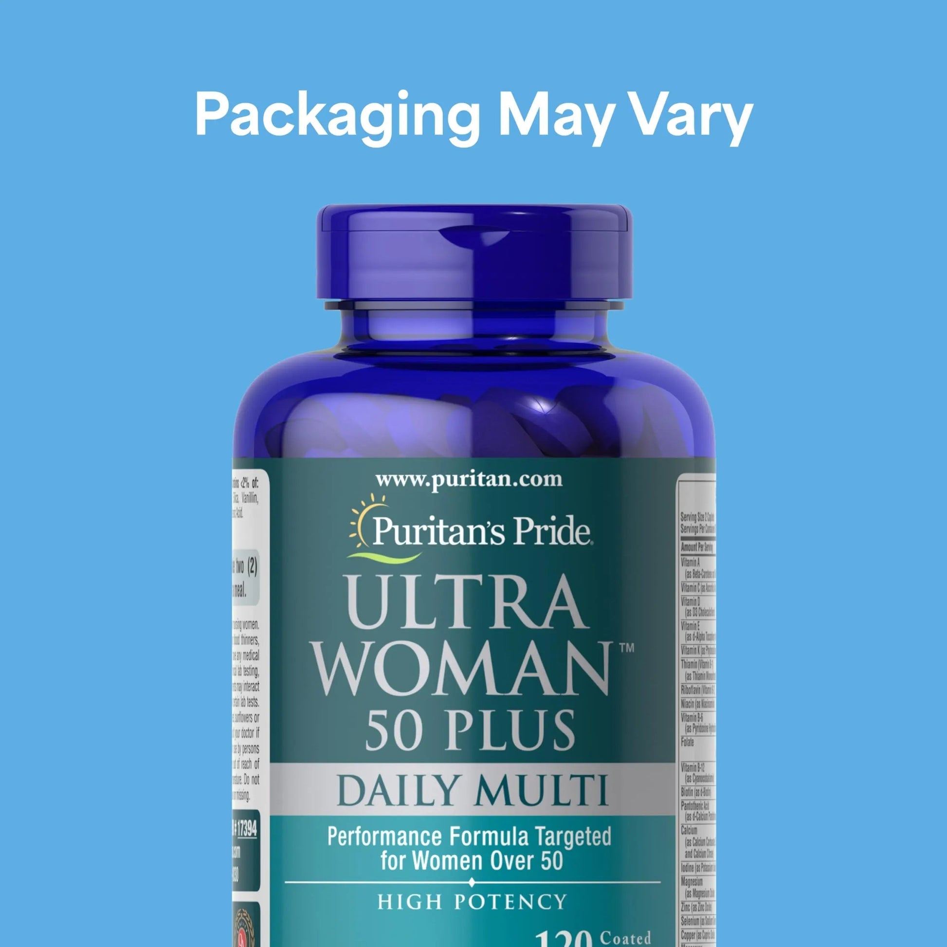 Puritan's Pride Ultra Woman 50 Plus High Potency Performance Time Release Daily Multivitamin with Zinc Puritan's Pride Au supplements
