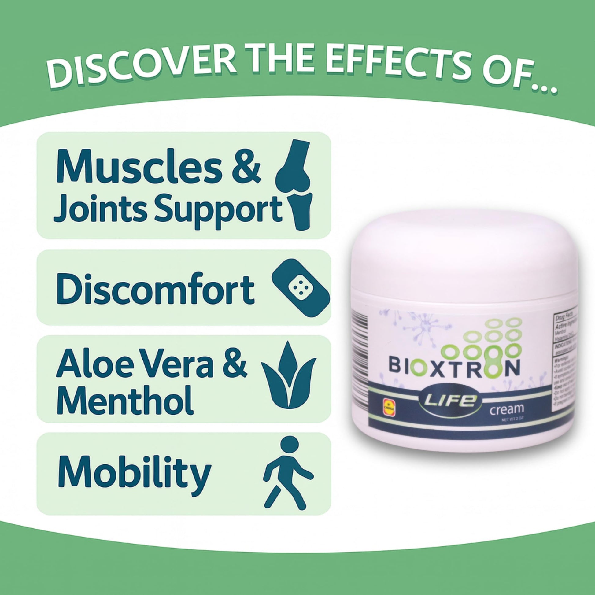 Bioxtron Life Cream Natural AFA Stem Cell Supplement 2 oz - Joint Pain - Muscle Pain - Fatigue Bioxtron Au supplements
