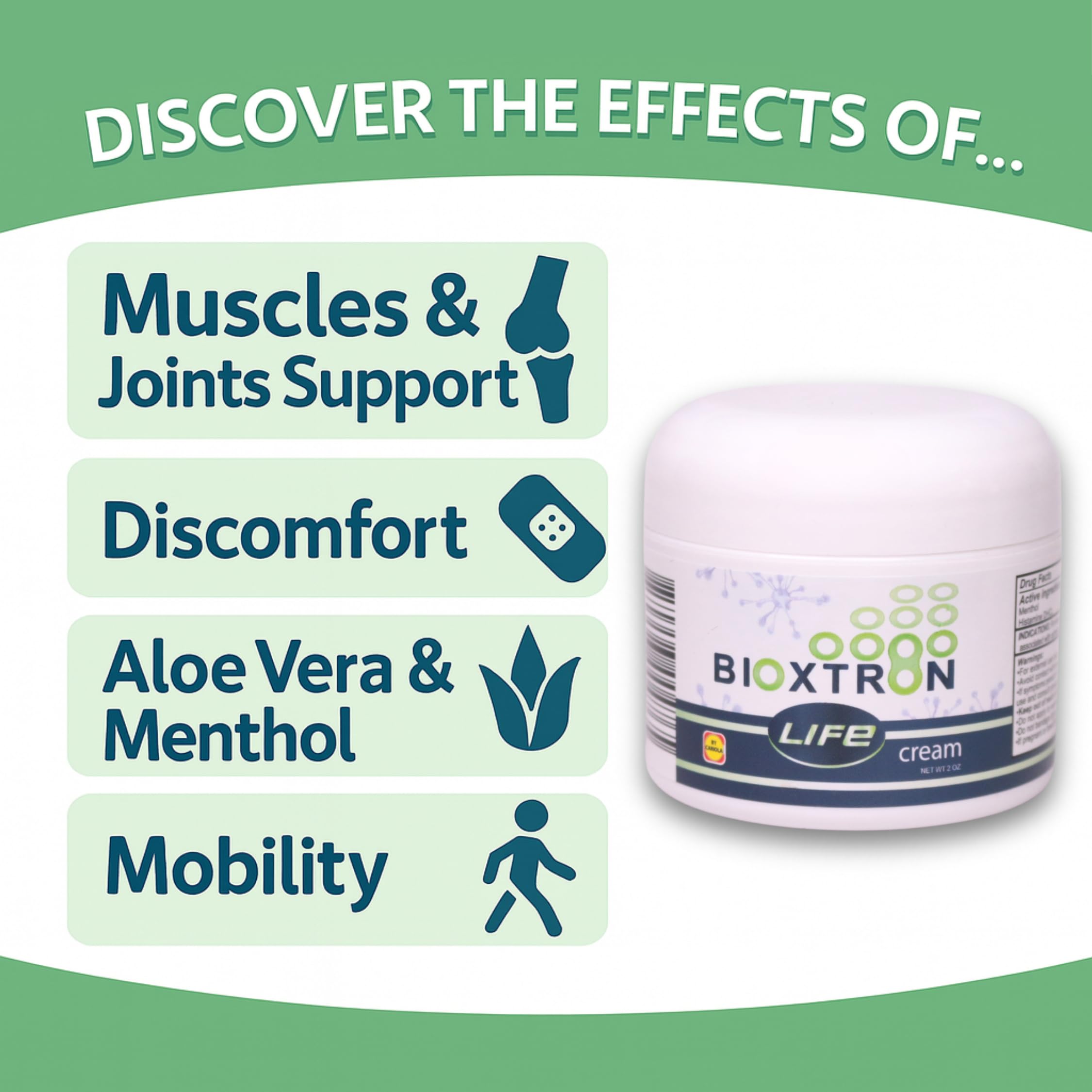 Bioxtron Life Cream Natural AFA Stem Cell Supplement 2 oz - Joint Pain - Muscle Pain - Fatigue Bioxtron Au supplements