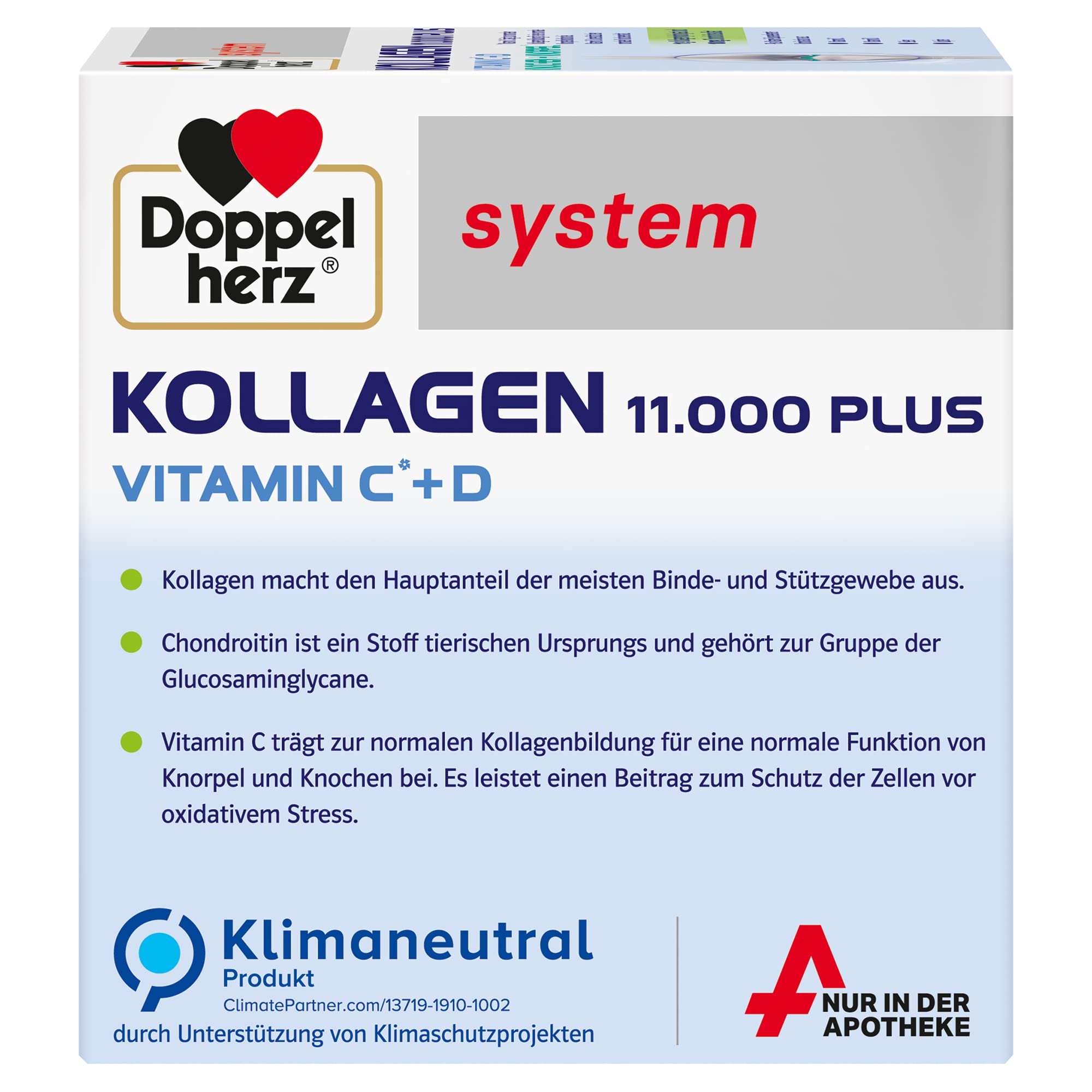 Doppelherz collagen 11,000 ampoules, 30 x 25 ml, PZN:7625039 My Store Au supplements