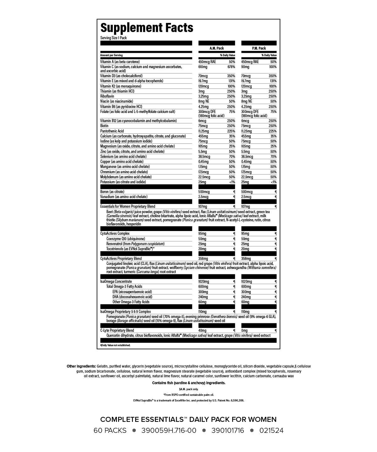 Complete Essentials™ Daily Pack for Women - Balanced Micronutrients for Optimal Women's Health & Performance - Antioxidants to Fight Oxidative Stress - Convenient Individual Packs - 30-Day Supply Isagenix Au supplements