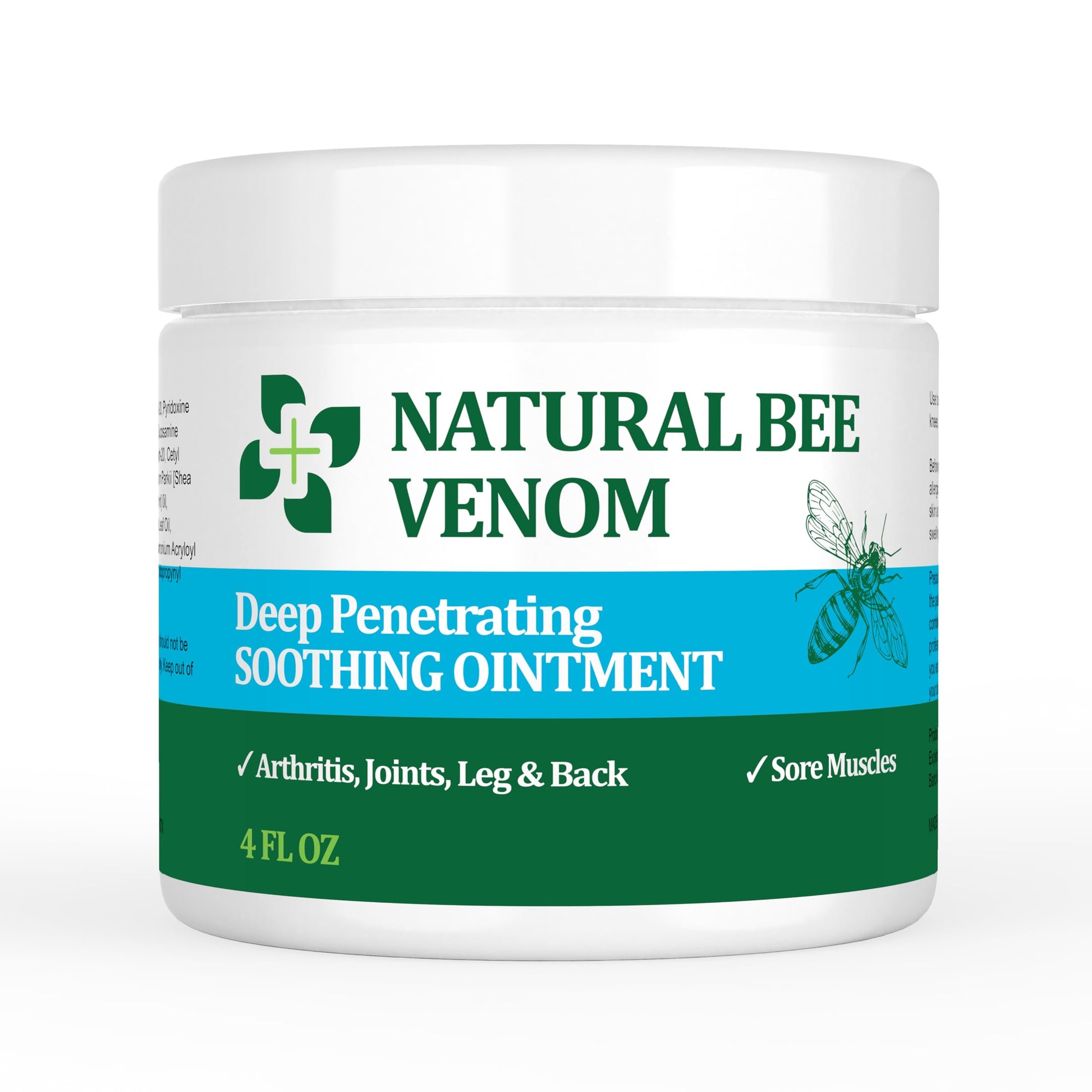 PIBIOOMAP Bee Venom Serum Joint & Muscle & Bone Cream, Pure Natural Ingredients, Fast Acting, Relief Back, Shoulder, Back, Neck, Hands, Elbows, Feet, Leg, Knees, Ankle, for Adults, Elderly PIBIOOMAP Au supplements